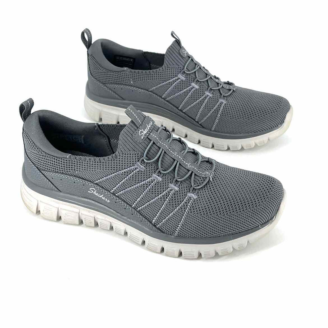 Shoe Size 9.5 Sketchers Gray Knit Sneakers