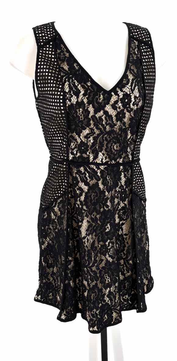 Size L ALYA Black Lace 2 PC Dress