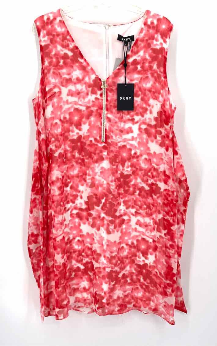 Size 14 DKNY PINK PRINT Dress