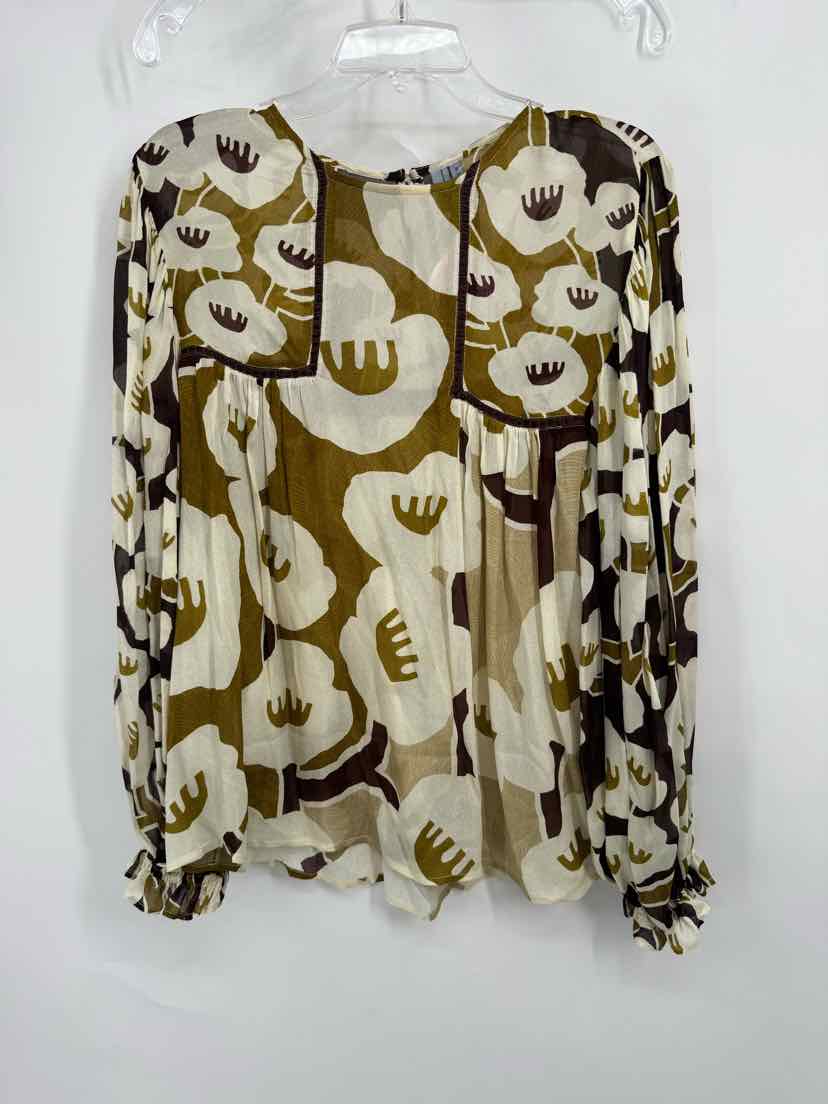 Size M BLANK LONDON Brown Print Shirt