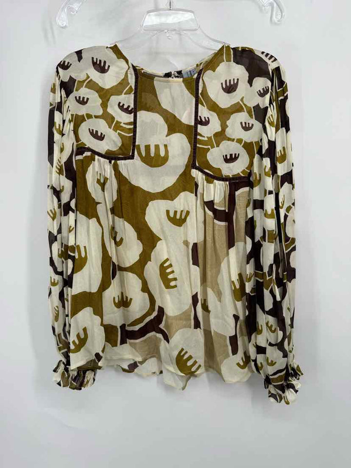 Size M BLANK LONDON Brown Print Shirt