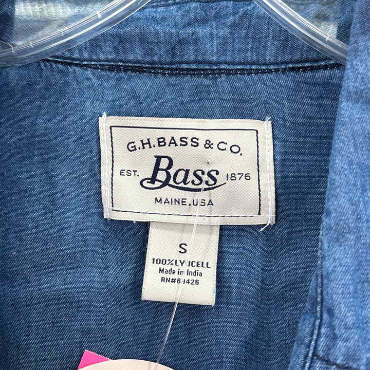 Size S BASS Navy Chambray Dress