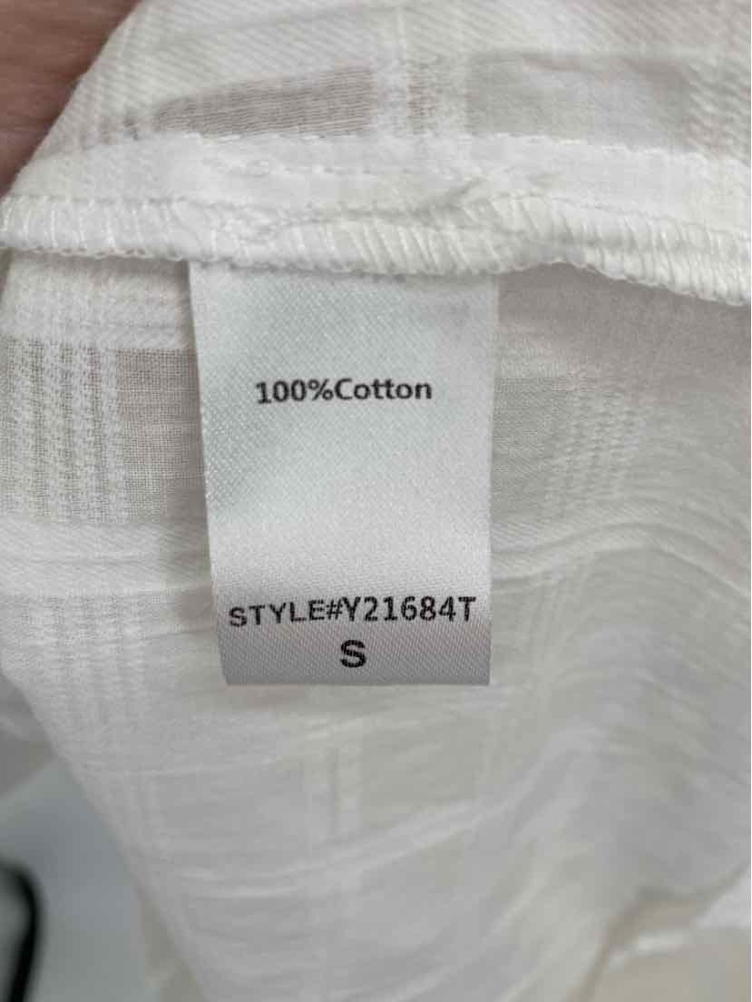 Size S POMANDER PLACE White Cotton Dress
