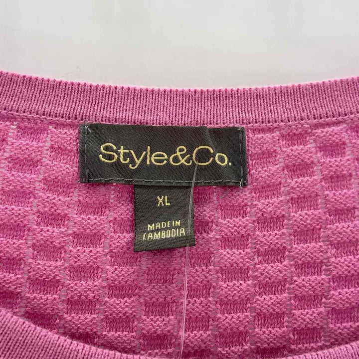 Size XL Style & Co Pink Sweater