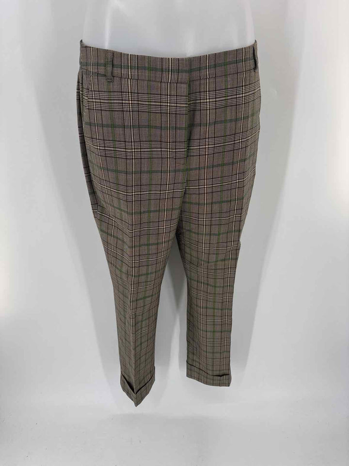 Size 8 Brooks Brothers Brown Print Pants