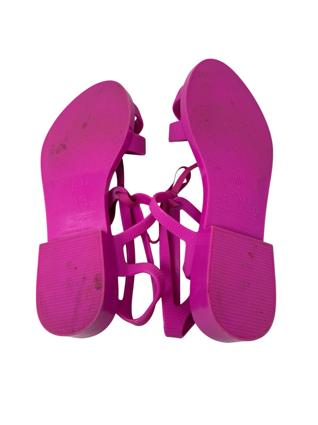 Shoe Size 10 MELISSA Fuschia Sandals