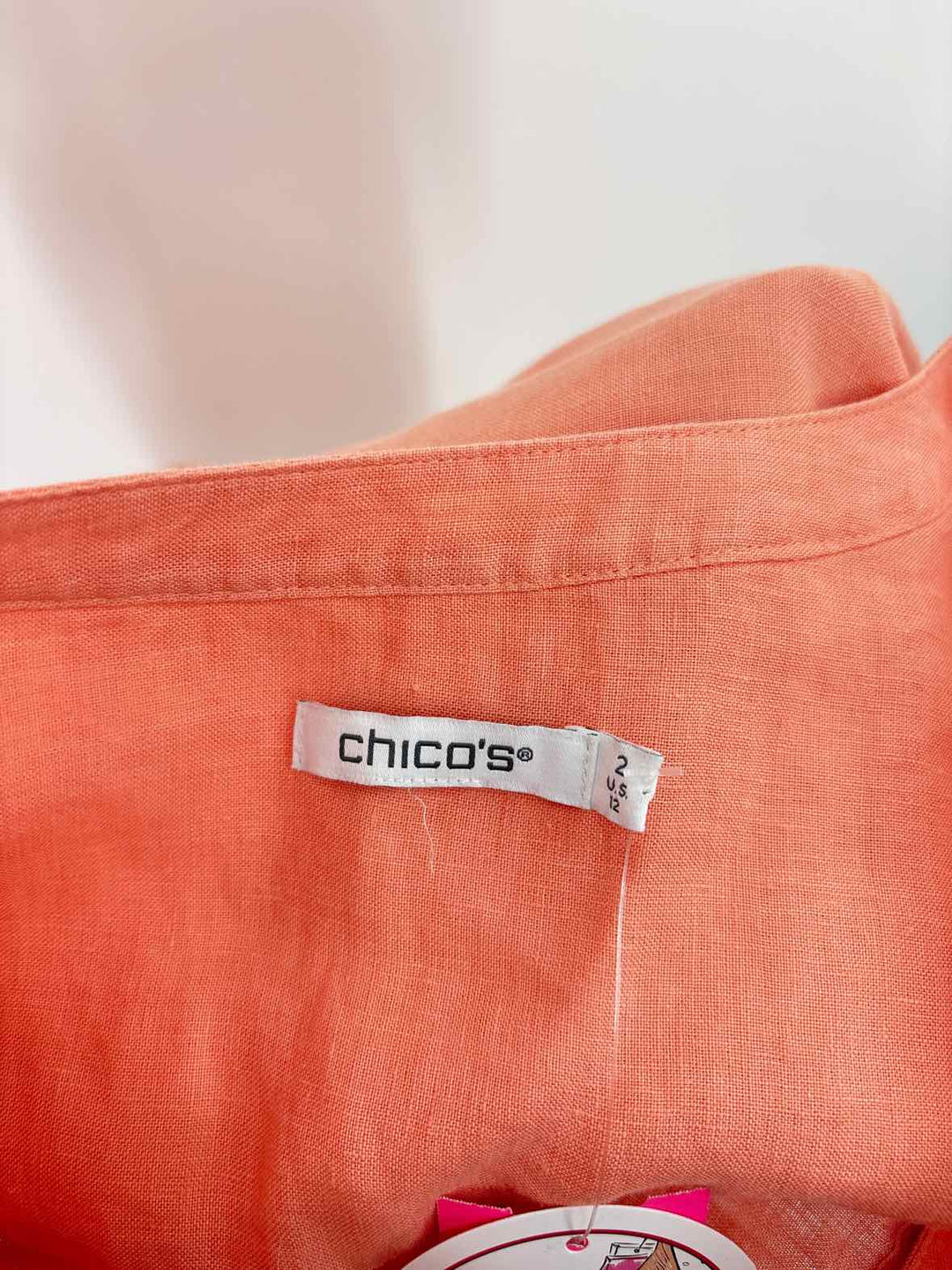 Size 12 Chico's Orange Shirt