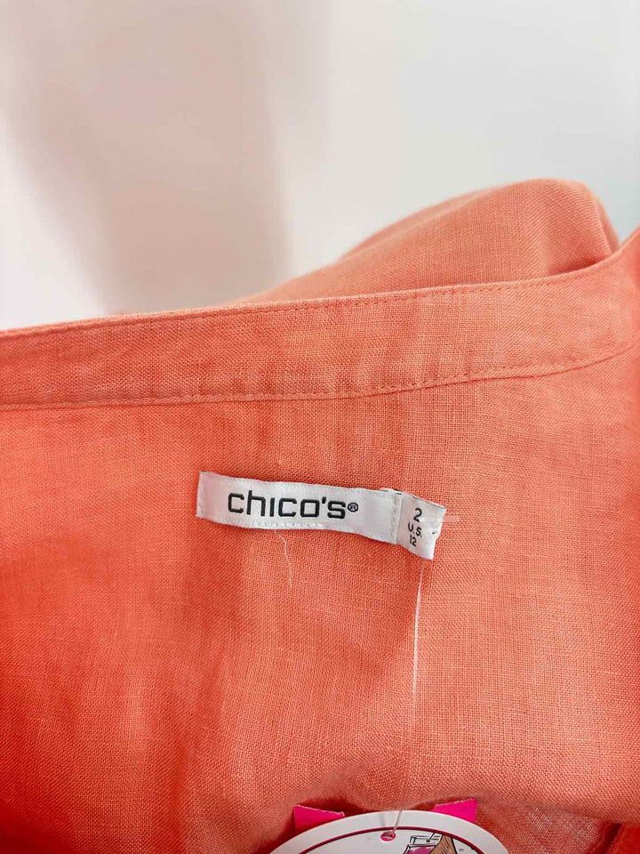 Size 12 Chico's Orange Shirt
