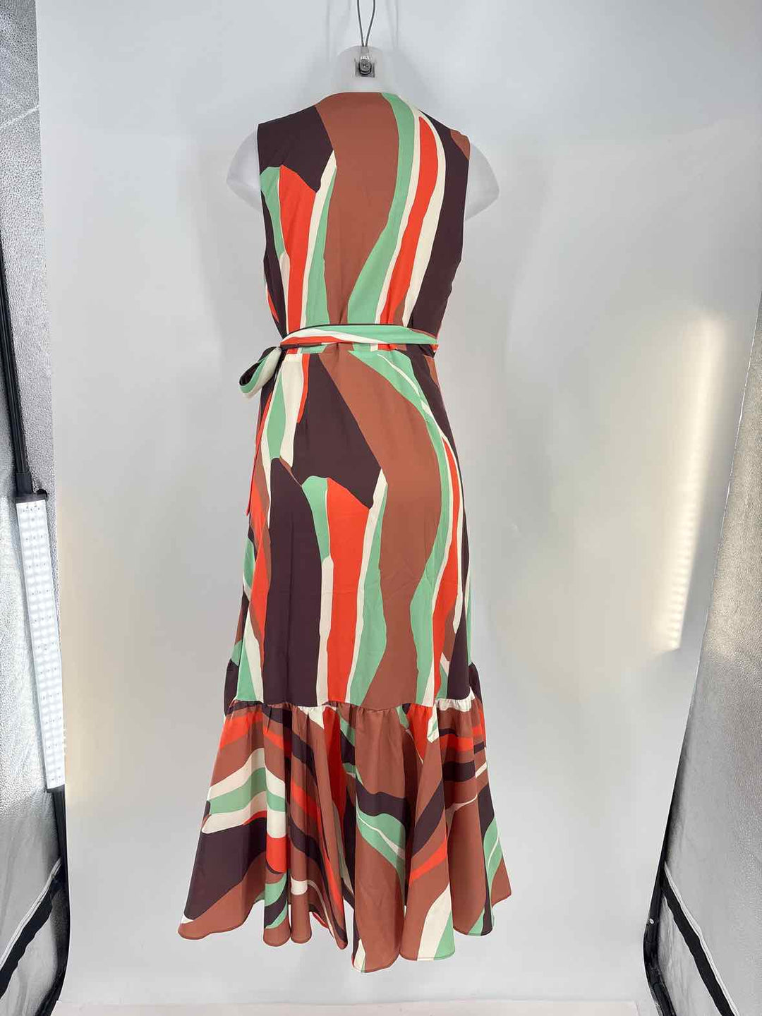 Size S HUTCH Brown Print Dress