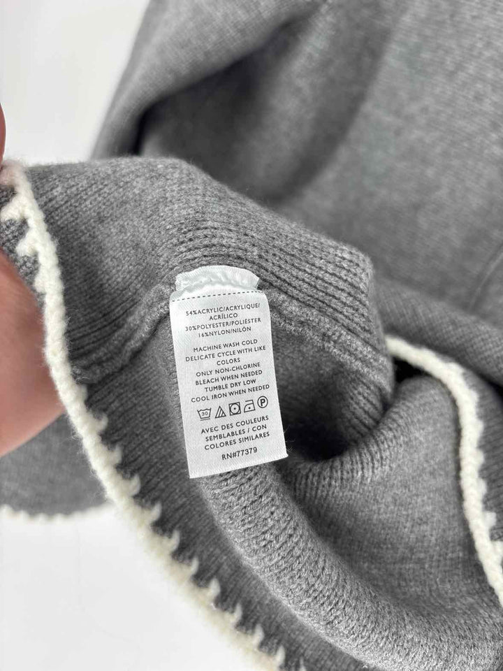 Size M Ann Taylor Gray Knit Cardigan