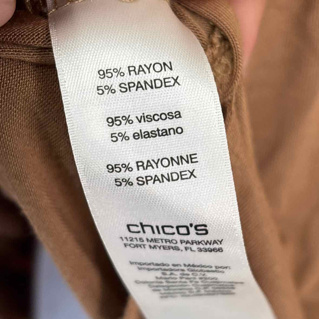 Size 2 Chico's Camel Shirt