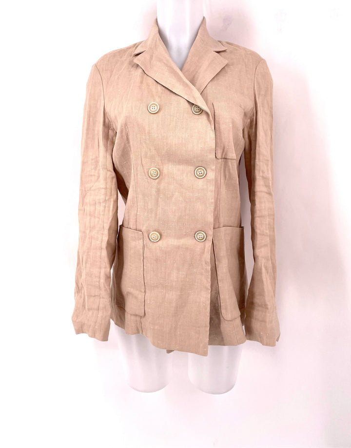 Size 36 ISABEL MARANT Peach Linen Blazer