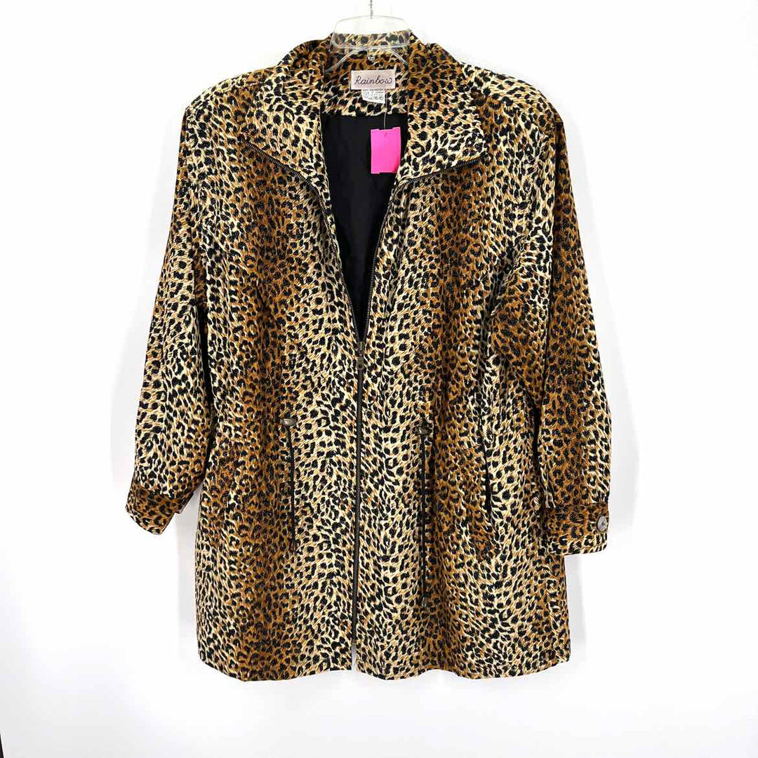 Size One Size Brown Print Jacket