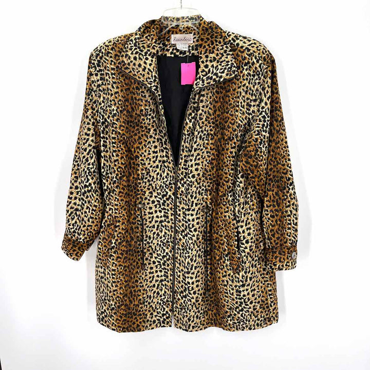 Size One Size Brown Print Jacket
