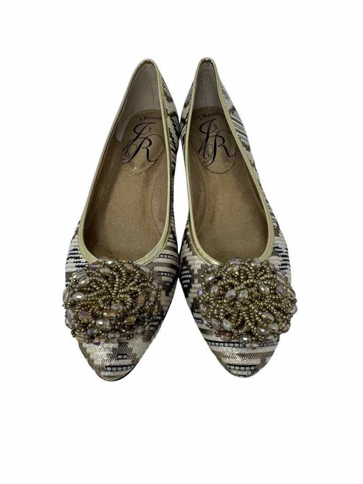 Shoe Size 9 J RENEE Gold Flats