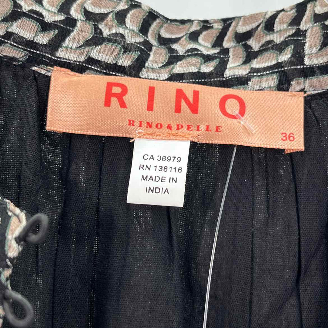 Size 36 Black Print Shirt