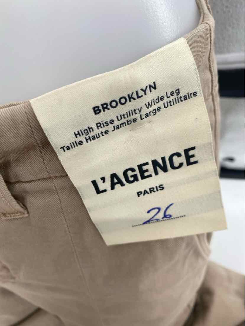 Size 26 L'AGENCE Tan Pants