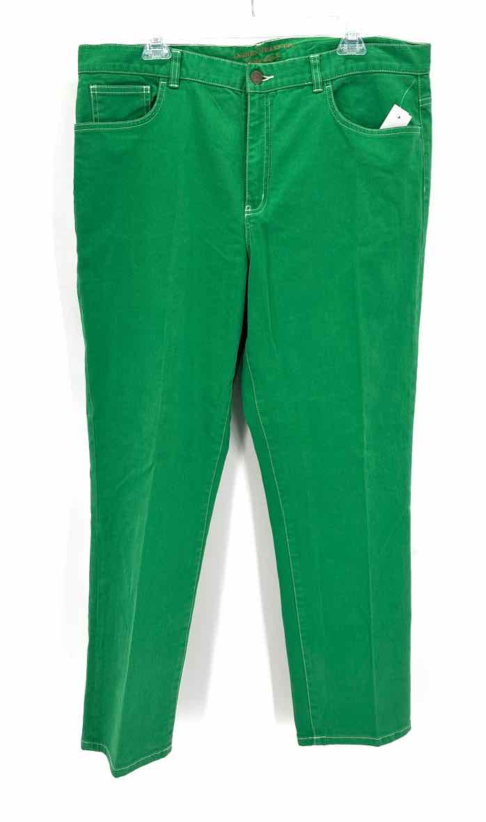 Size 16 RALPH LAUREN Green Denim Jeans