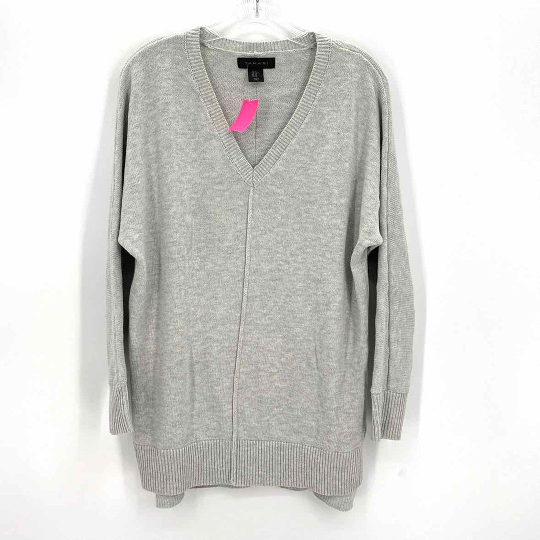 Size XS TAHARI Gray Knit Sweater
