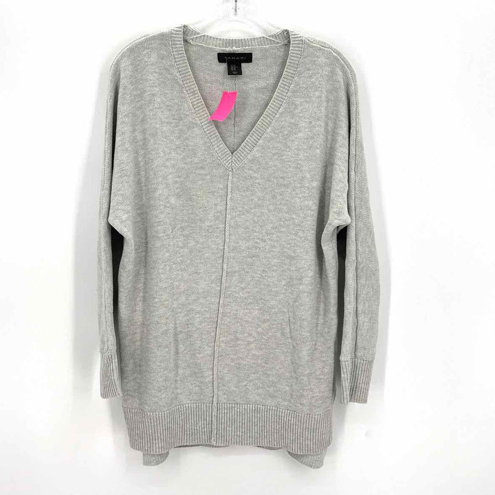 Size XS TAHARI Gray Knit Sweater
