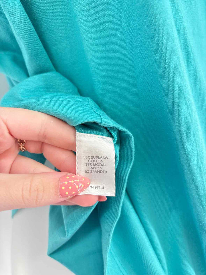 Size L J JILL Teal Shirt