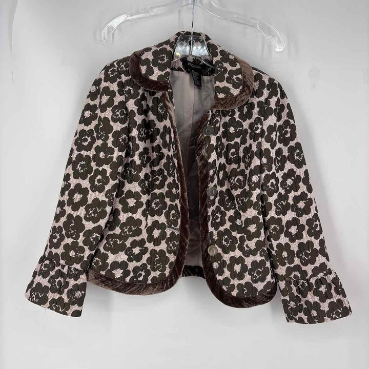 Size 4 ETCETERA Brown Velour Blazer