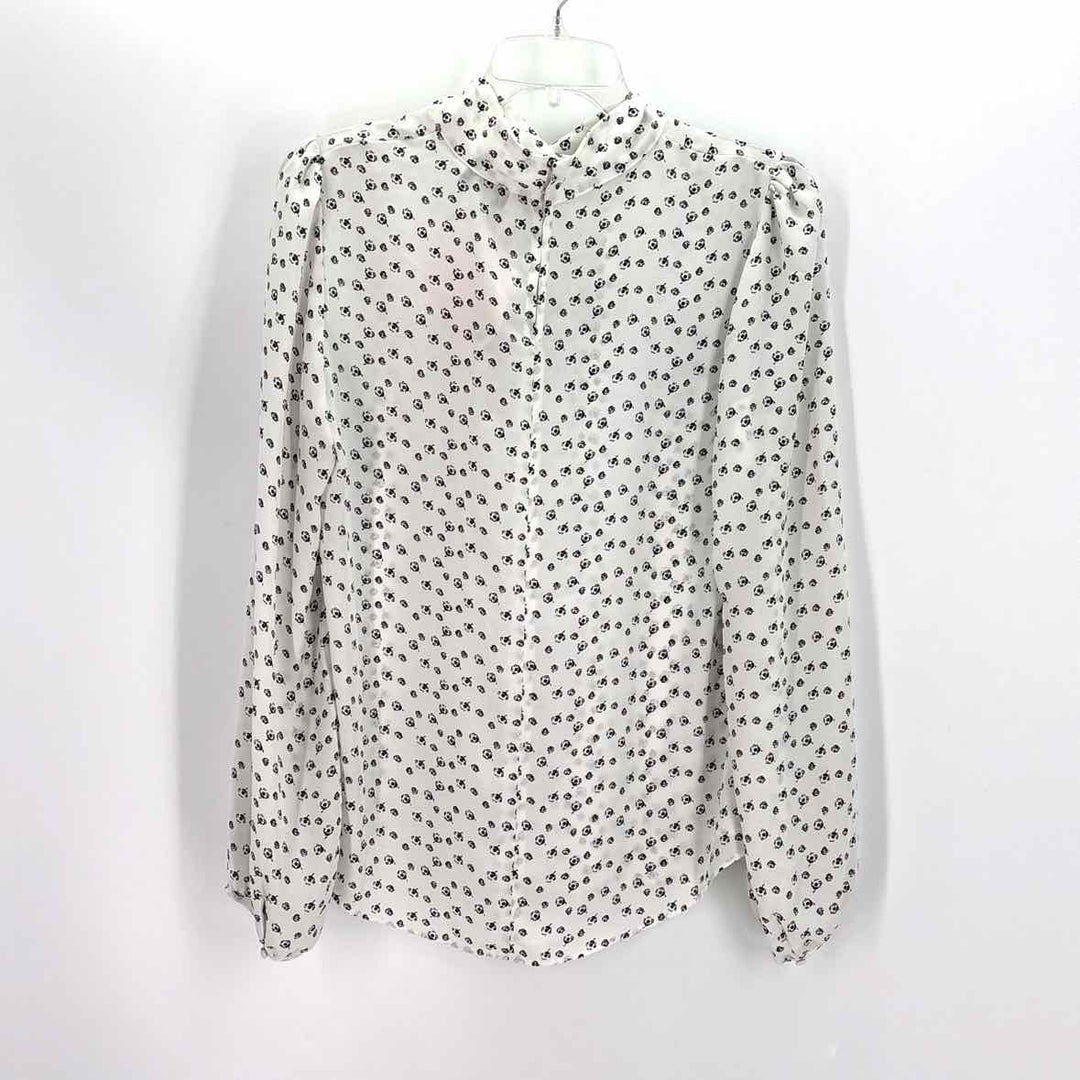 Size 6 White House Black Market White Shirt
