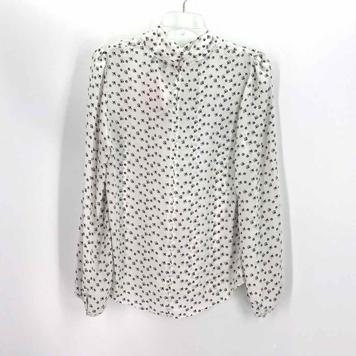 Size 6 White House Black Market White Shirt