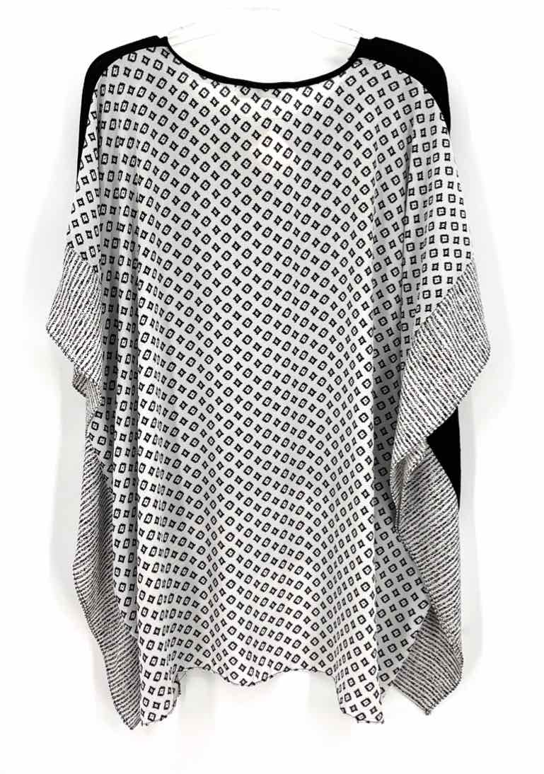 Size S/M PATRIZIA LUCA Black Print Shirt