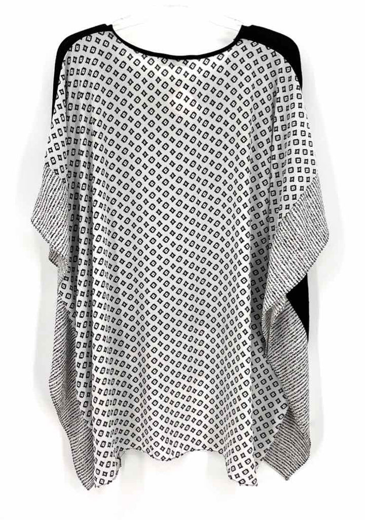 Size S/M PATRIZIA LUCA Black Print Shirt