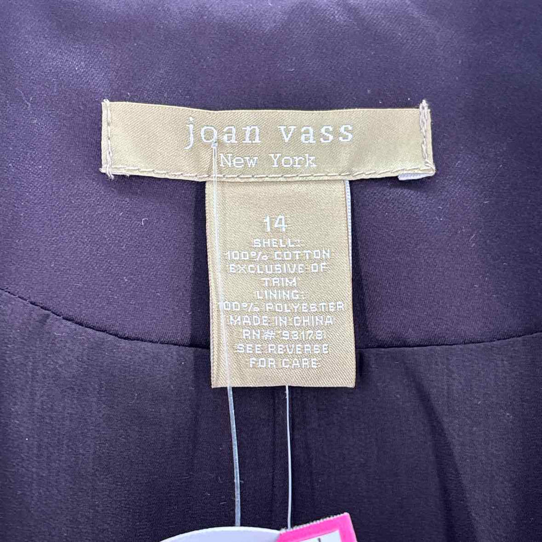 Size 14 JOAN VASS Purple Corduroy Jacket