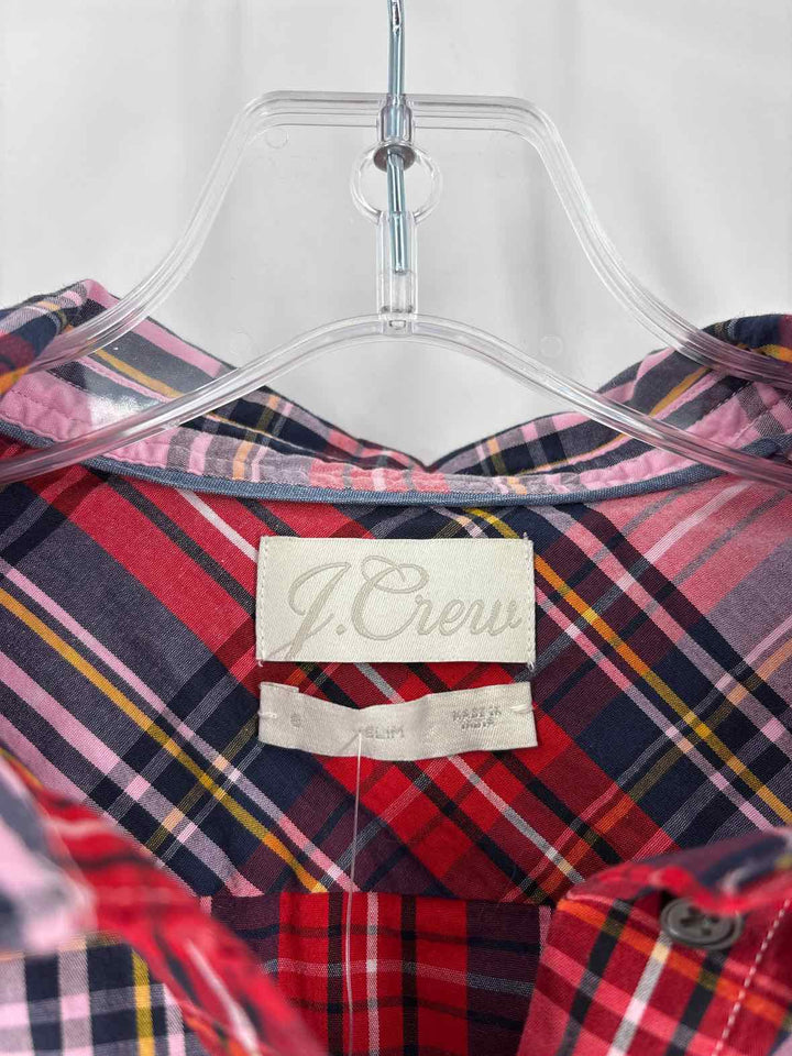 Size 8 J Crew Multi-Color Shirt