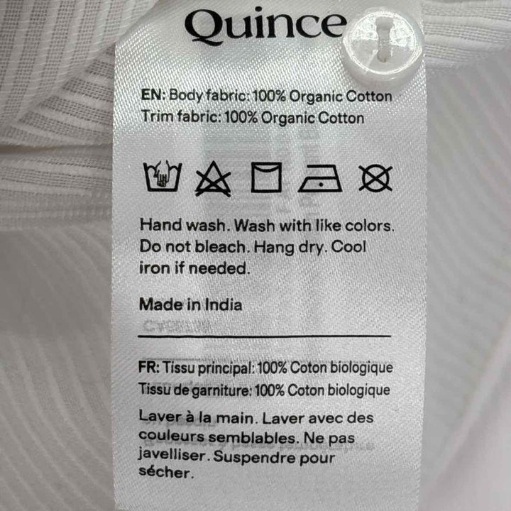 Size M QUINCE White Shirt