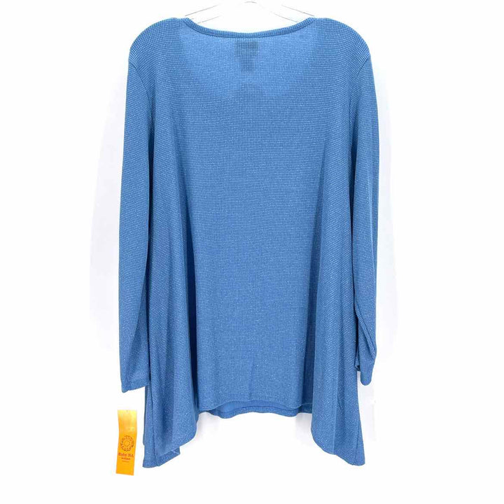 Size 2X Ruby Rd Light Blue Knit Shirt