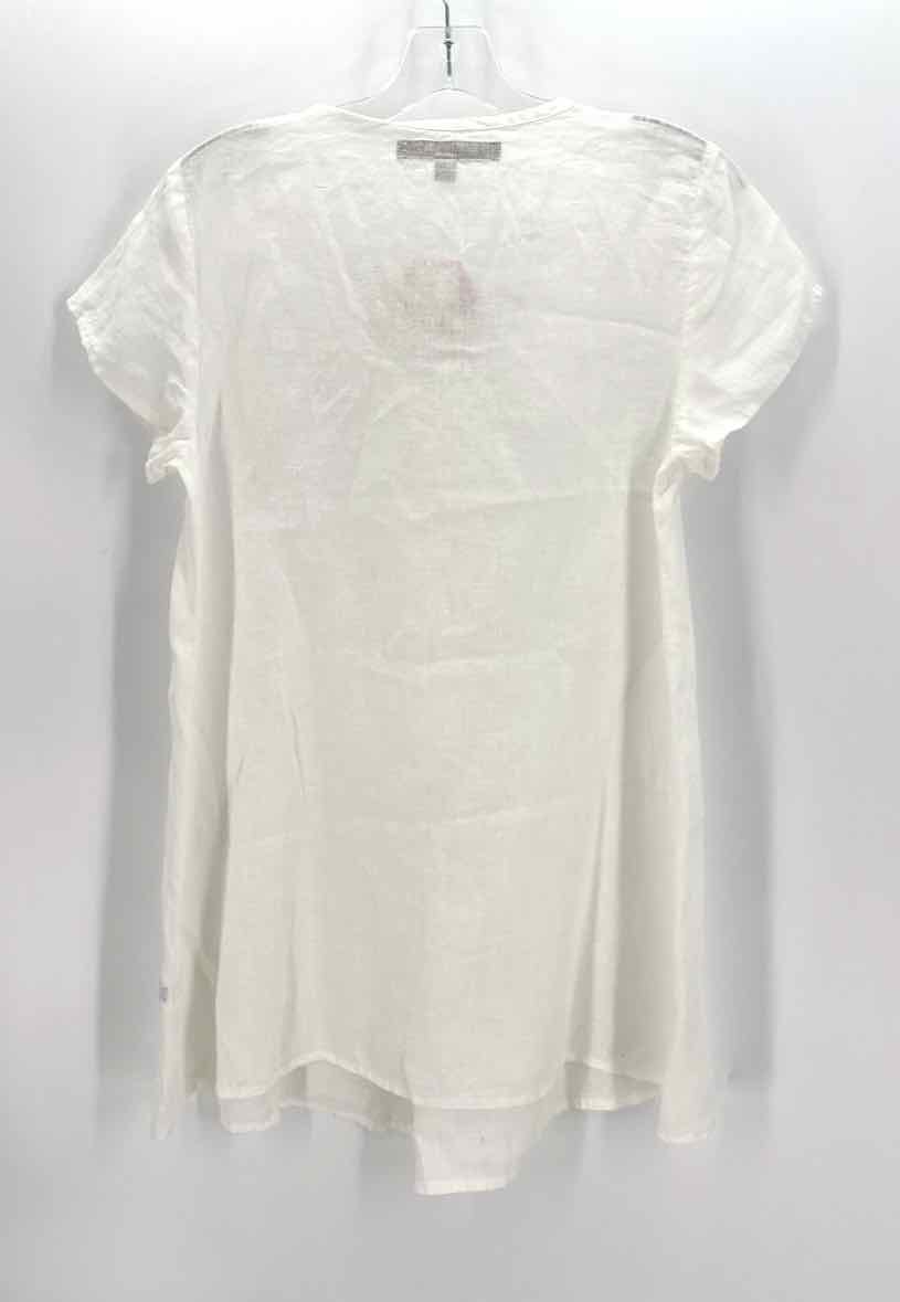 Size Petite White Linen Shirt