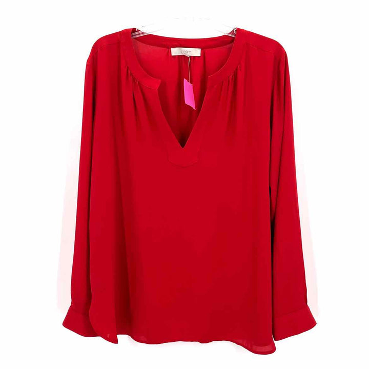 Size L LOFT Red Shirt