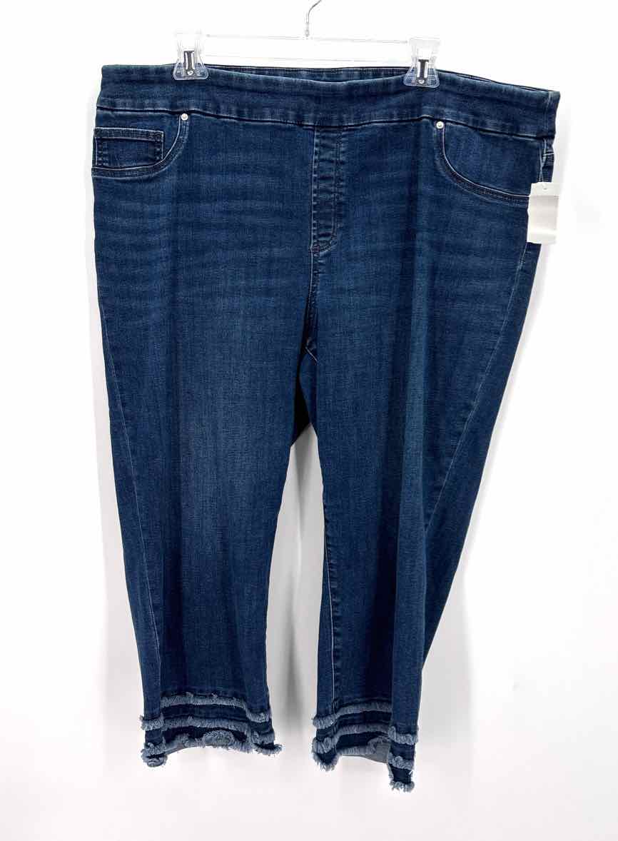 Size 18 Chico's Blue Denim Capri