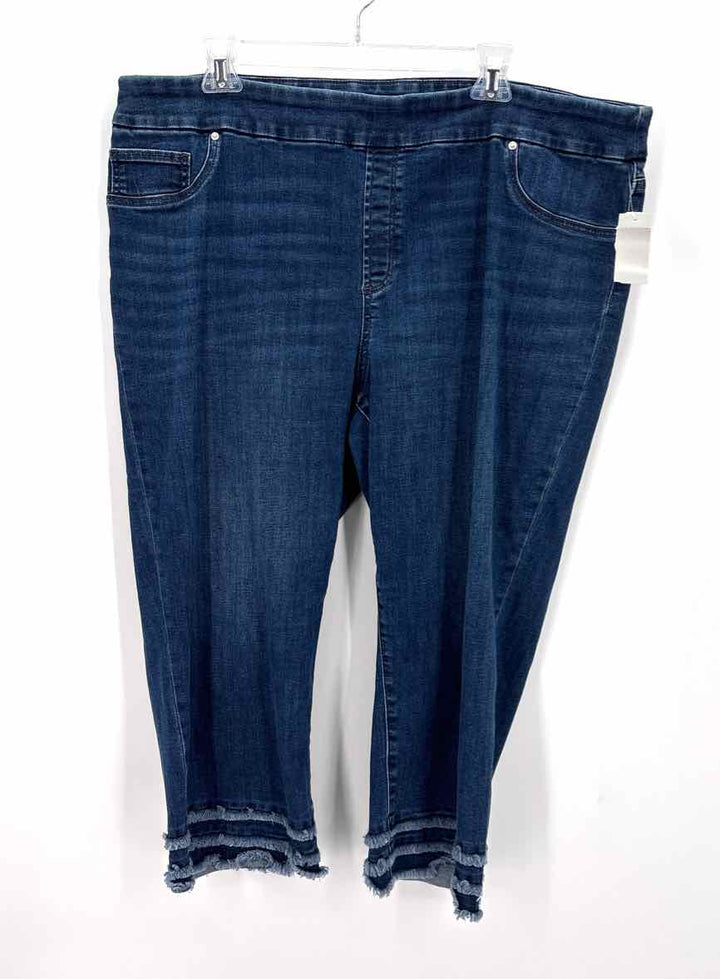 Size 18 Chico's Blue Denim Capri