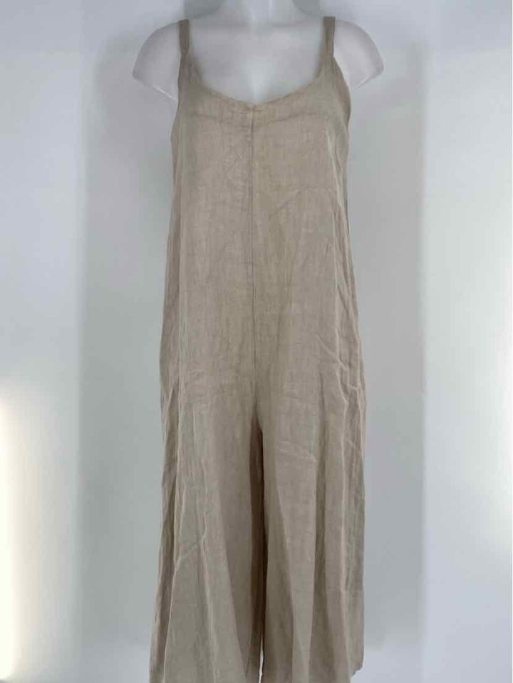Size M Tan Linen Dress