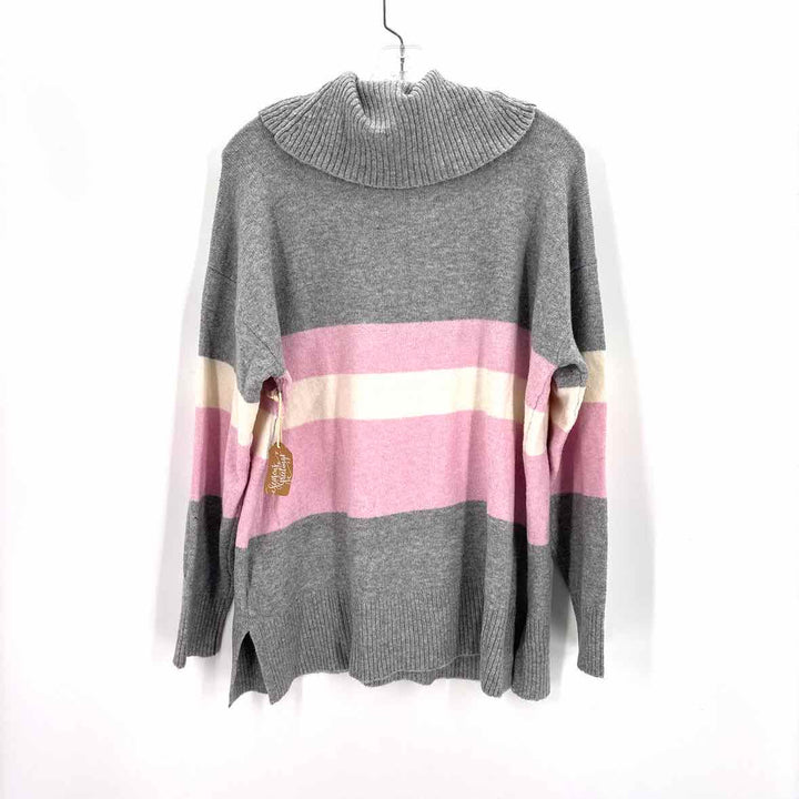 Size M NIC + ZOE gray print Sweater