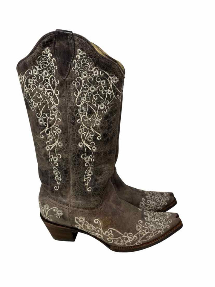 Shoe Size 9 CORRAL Tan Leather Boots