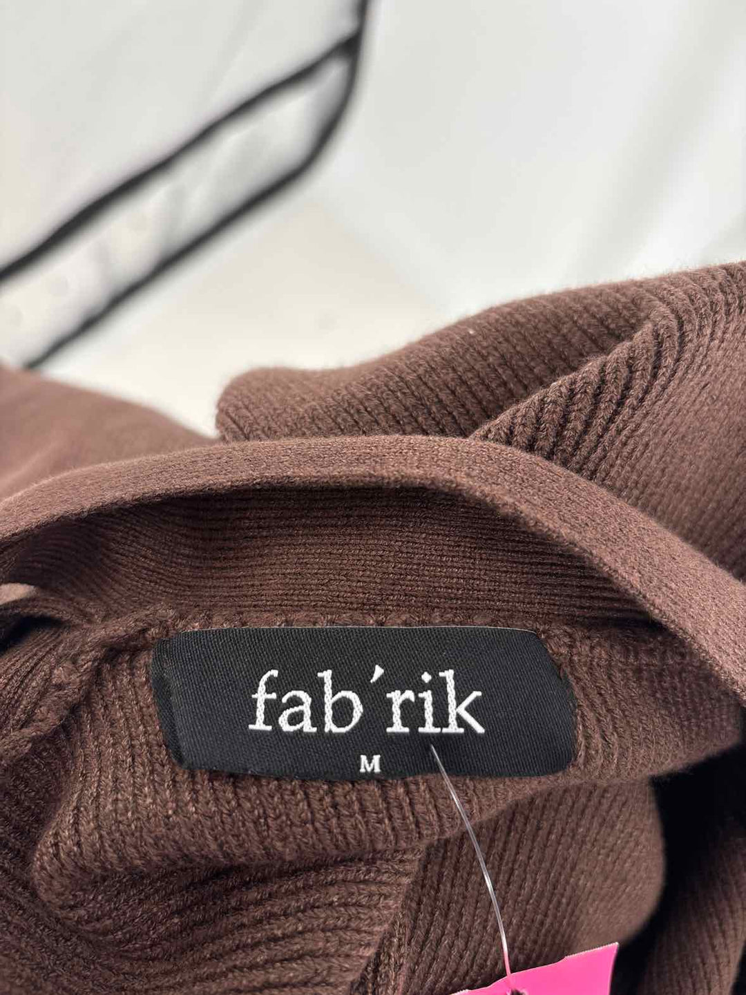Size M FABRIK Brown Knit Sweater