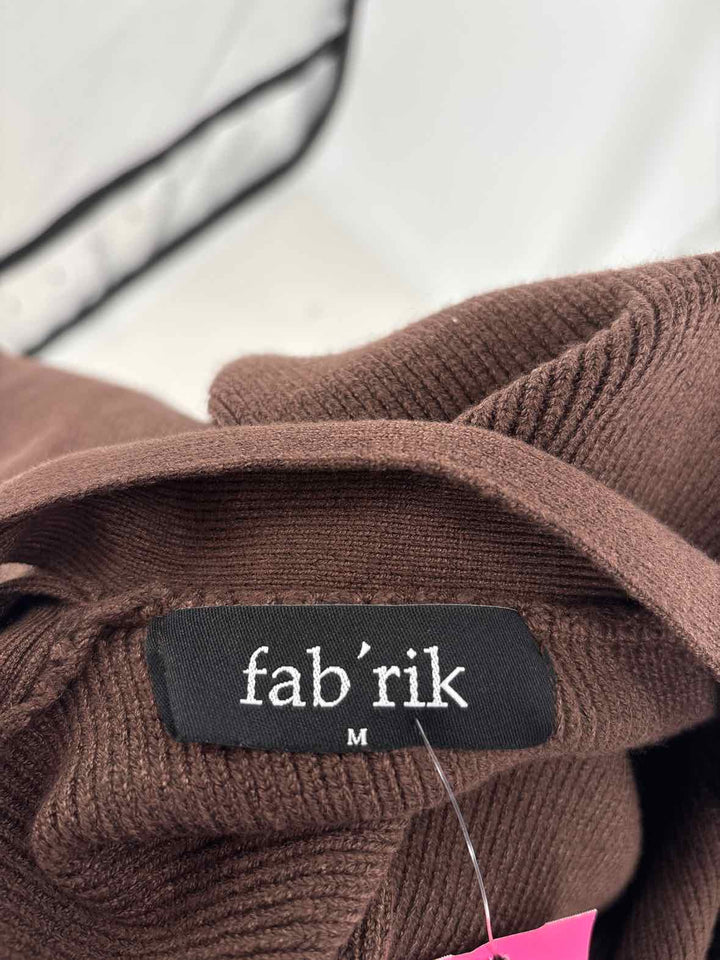Size M FABRIK Brown Knit Sweater