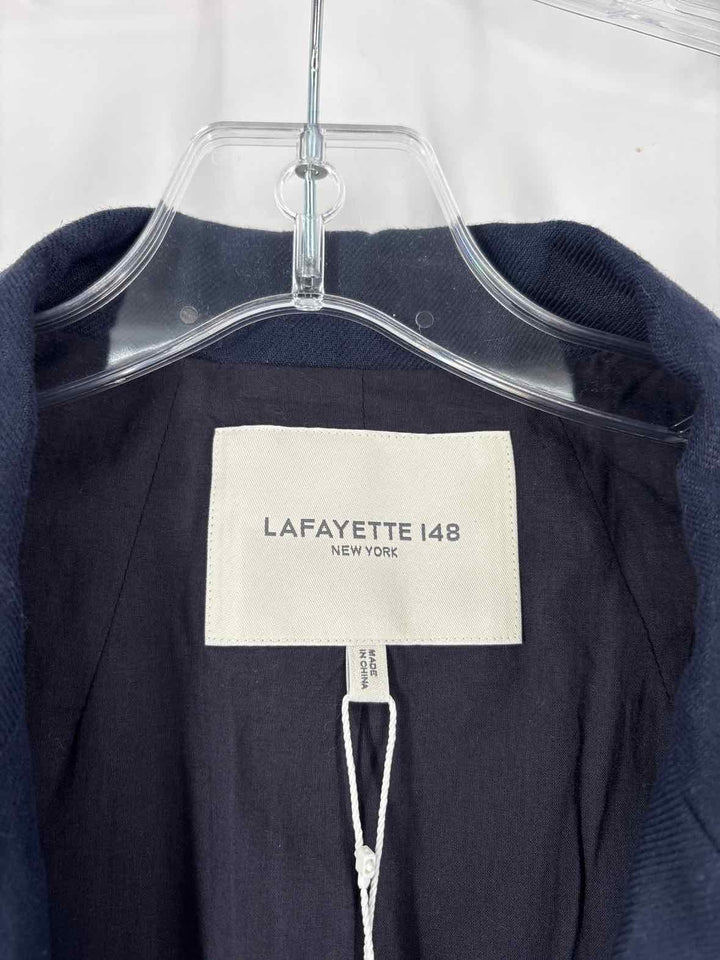 Size XXL LAFAYETTE Blue Linen Blazer