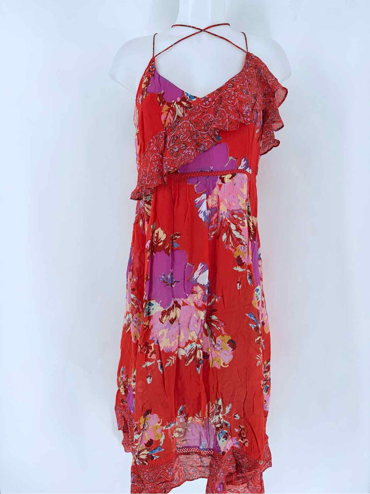 Size 14 MAEVE ORANGE PRINT Dress