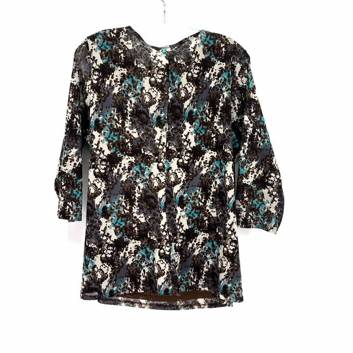 Size XL Coldwater Creek Brown Print Shirt