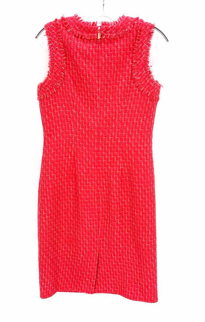 Size 2 KARL LAGERFELD Peach Tweed Dress