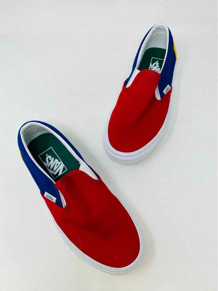 Shoe Size 7.5 Vans Multi-Color Canvas Flats
