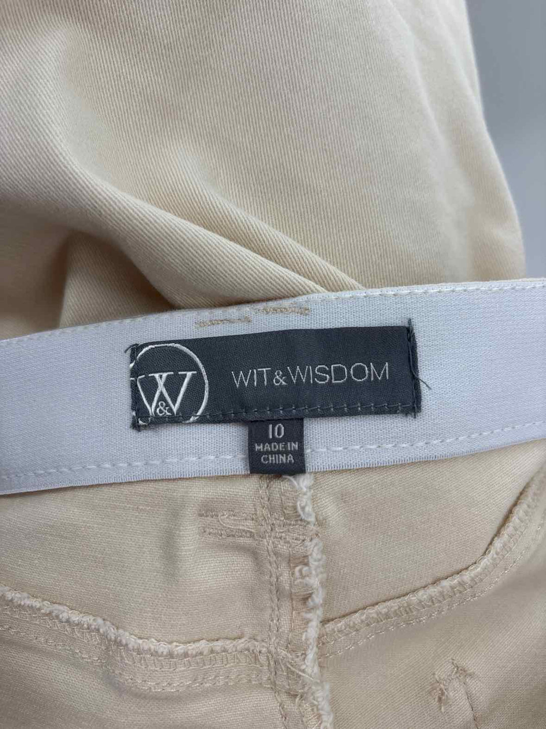 Size 10 WIT & WISDOM Beige Pants