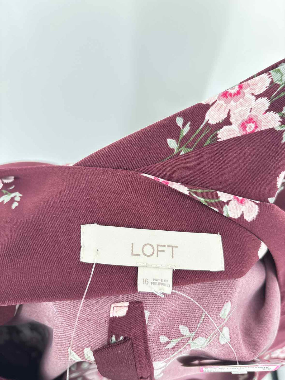 Size 16 Ann Taylor Burgundy Dress